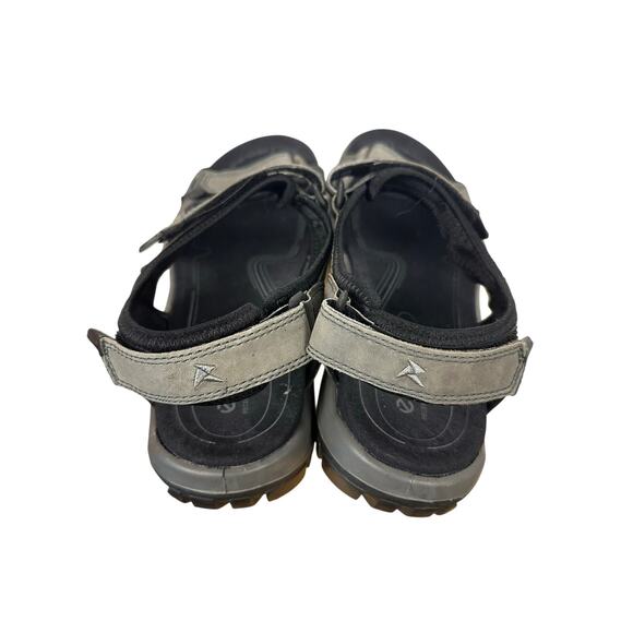 Ecco Offroad Lite sandals gray leather adjustable hook-and-loop straps 47/ 13 main image 7